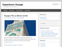 Tablet Screenshot of experience-voyage.com